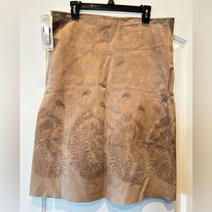 NWT Nine West Suede Leather Skirt